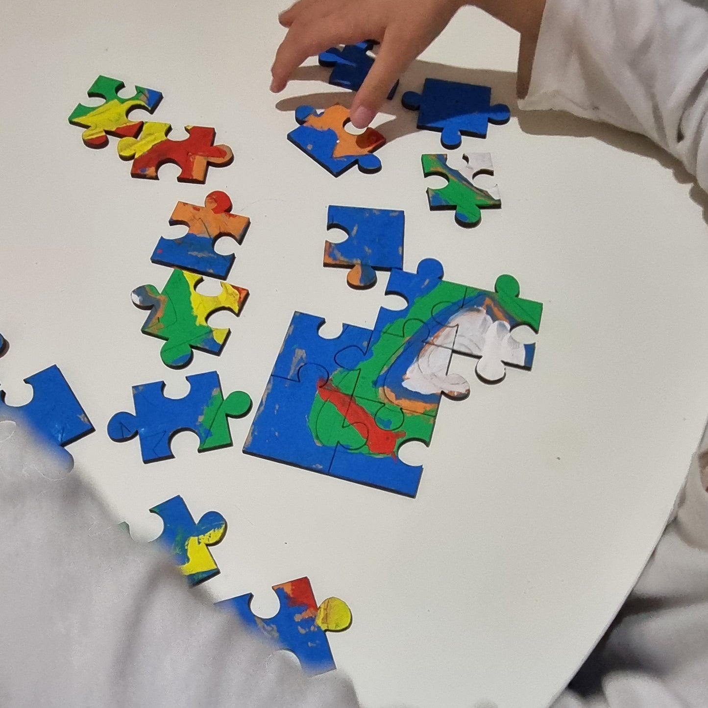 Puzzle pintable cohete