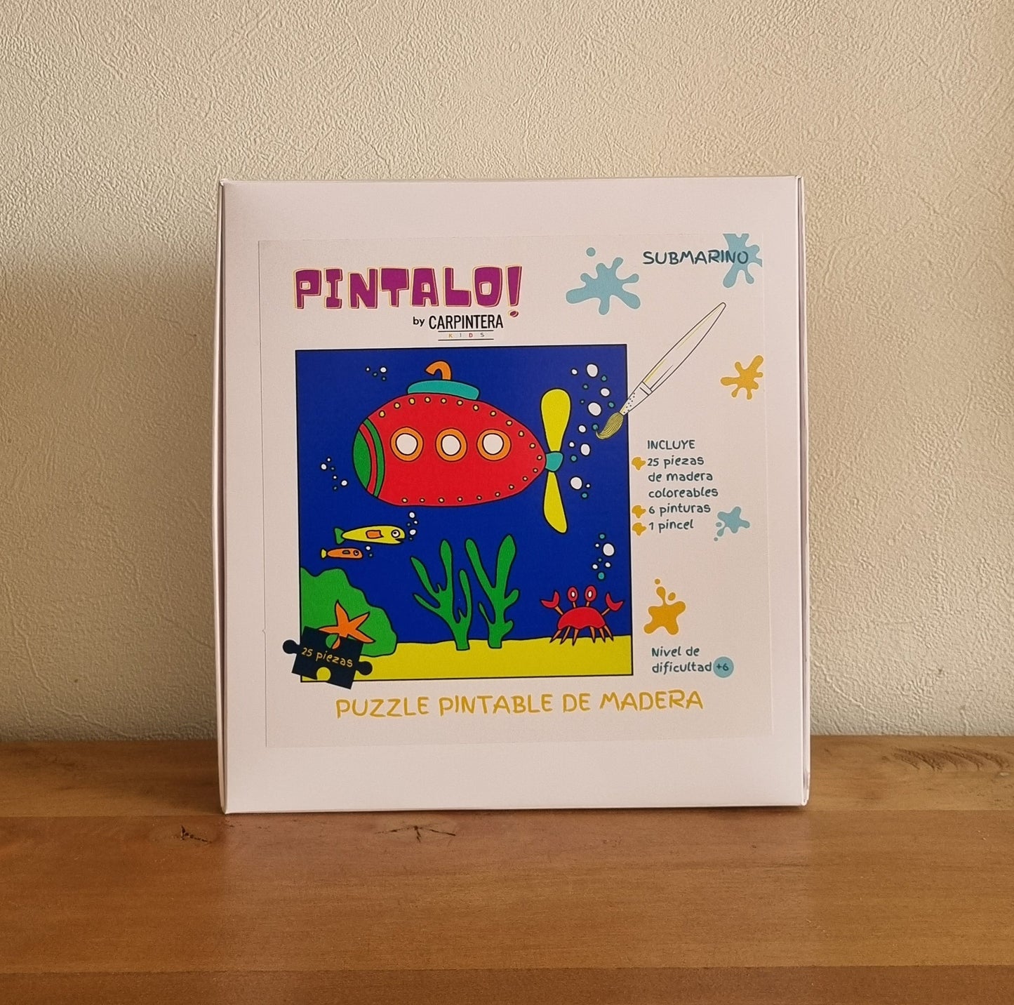 Puzzle pintable submarino