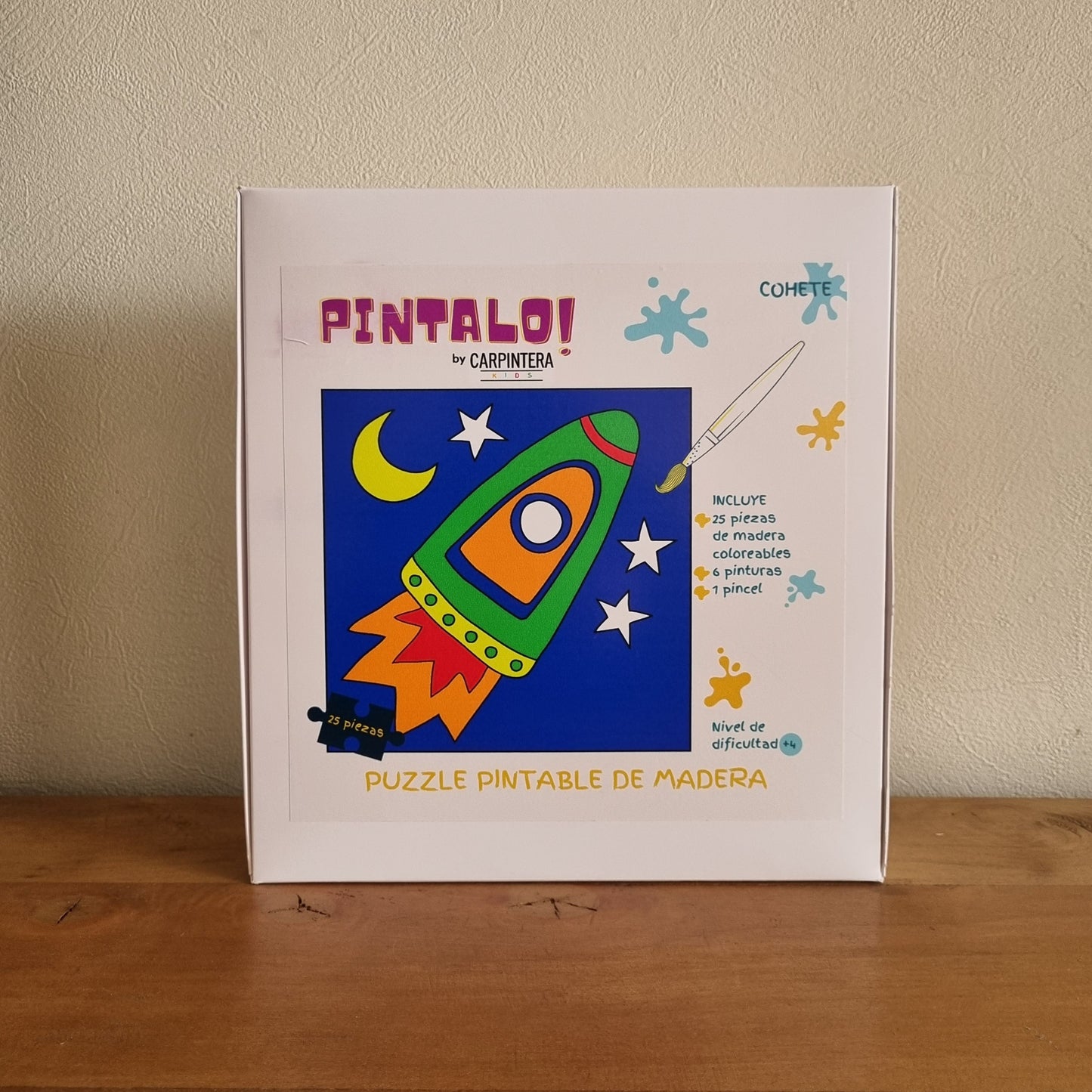 Puzzle pintable cohete